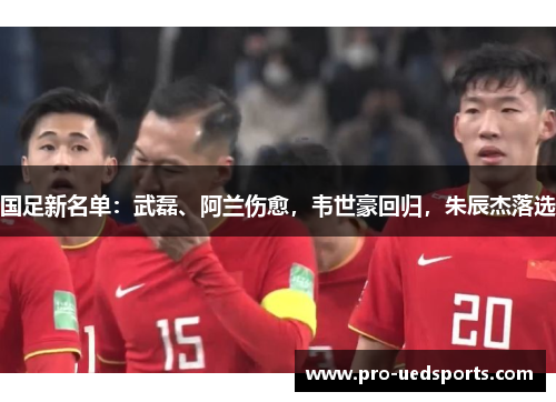 国足新名单:武磊、阿兰伤愈,韦世豪回归,朱辰杰落选 国足新名单:武磊、阿兰伤愈,韦世豪回归,朱辰杰落选