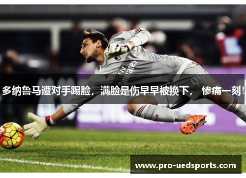 多纳鲁马遭对手踢脸，满脸是伤早早被换下， 惨痛一刻！
